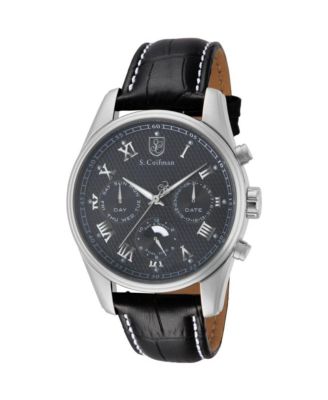 Invicta S.Coifman SC0088 мужские часы с хронографом и кожаным ремешком