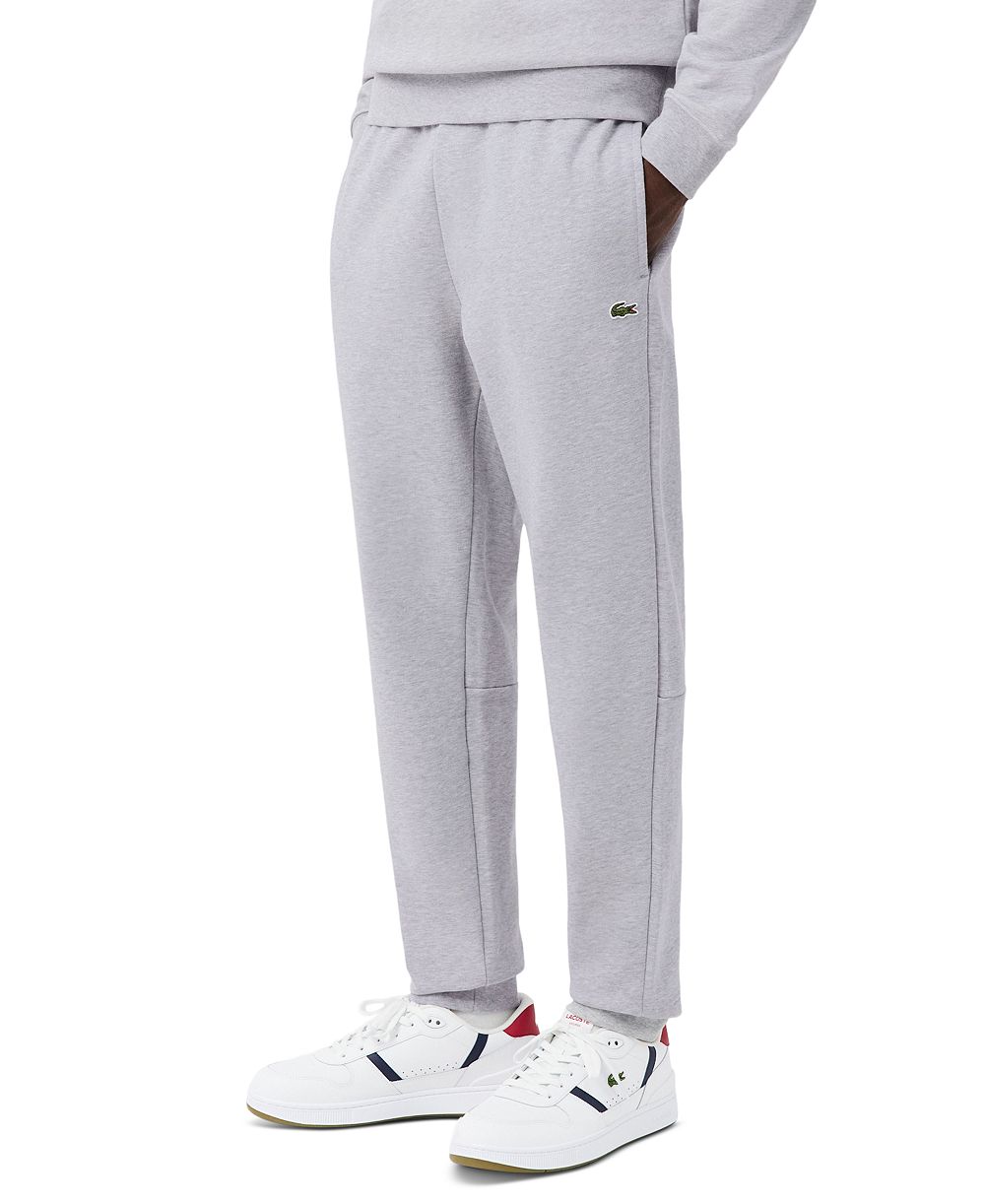 Мужские спортивные брюки Lacoste из хлопкового флиса зауженного кроя