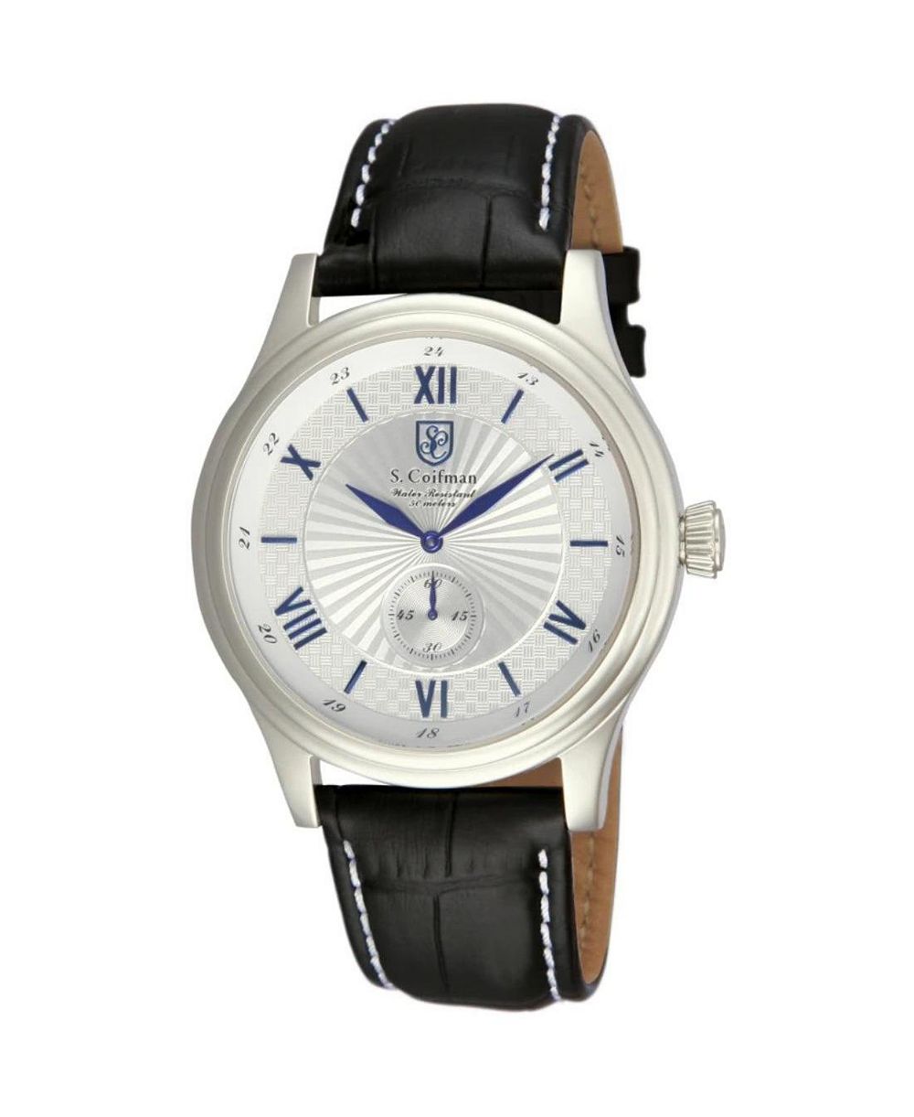 Invicta S.Coifman SC0287 Men's Heritage Quartz Champagne Dial Leather Strap Watch