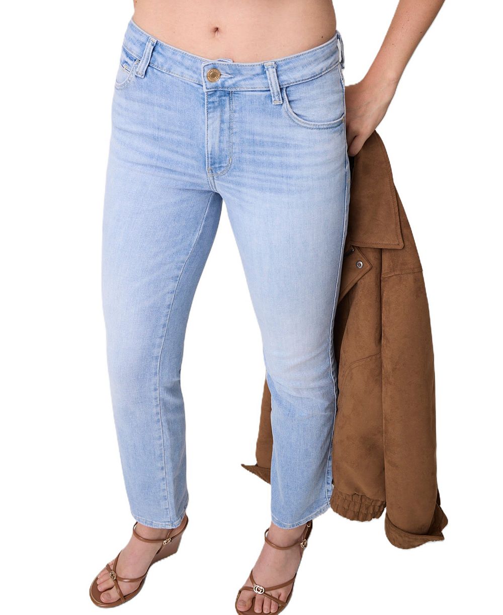 GUESS Женские джинсы Straight-Leg Mid-Rise Cotton-Blend Denim