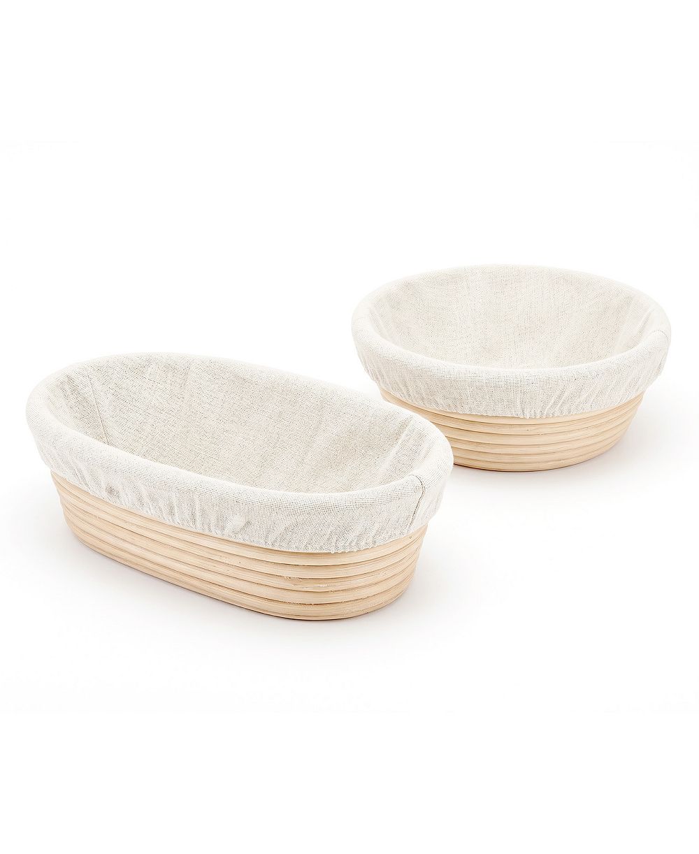 Mrs. Anderson's Baking 2-Piece Rattan Brotform Bread Proofing Basket Set
