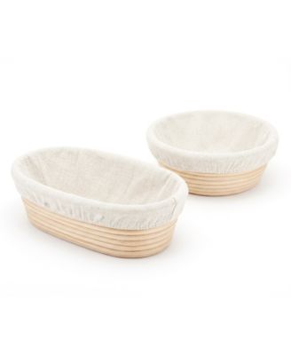 Mrs. Anderson's Baking 2-Piece Rattan Brotform Bread Proofing Basket Set