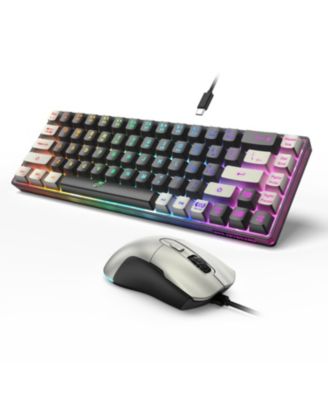 Lofree 65 Percent Compact Wired RGB Backlit Gaming Keyboard Mouse Combo