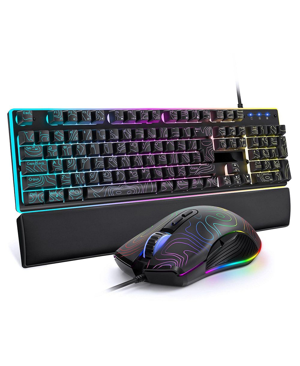 Lofree Wired RGB-Backlit Anti-Ghosting Gaming Keyboard Mouse Combo