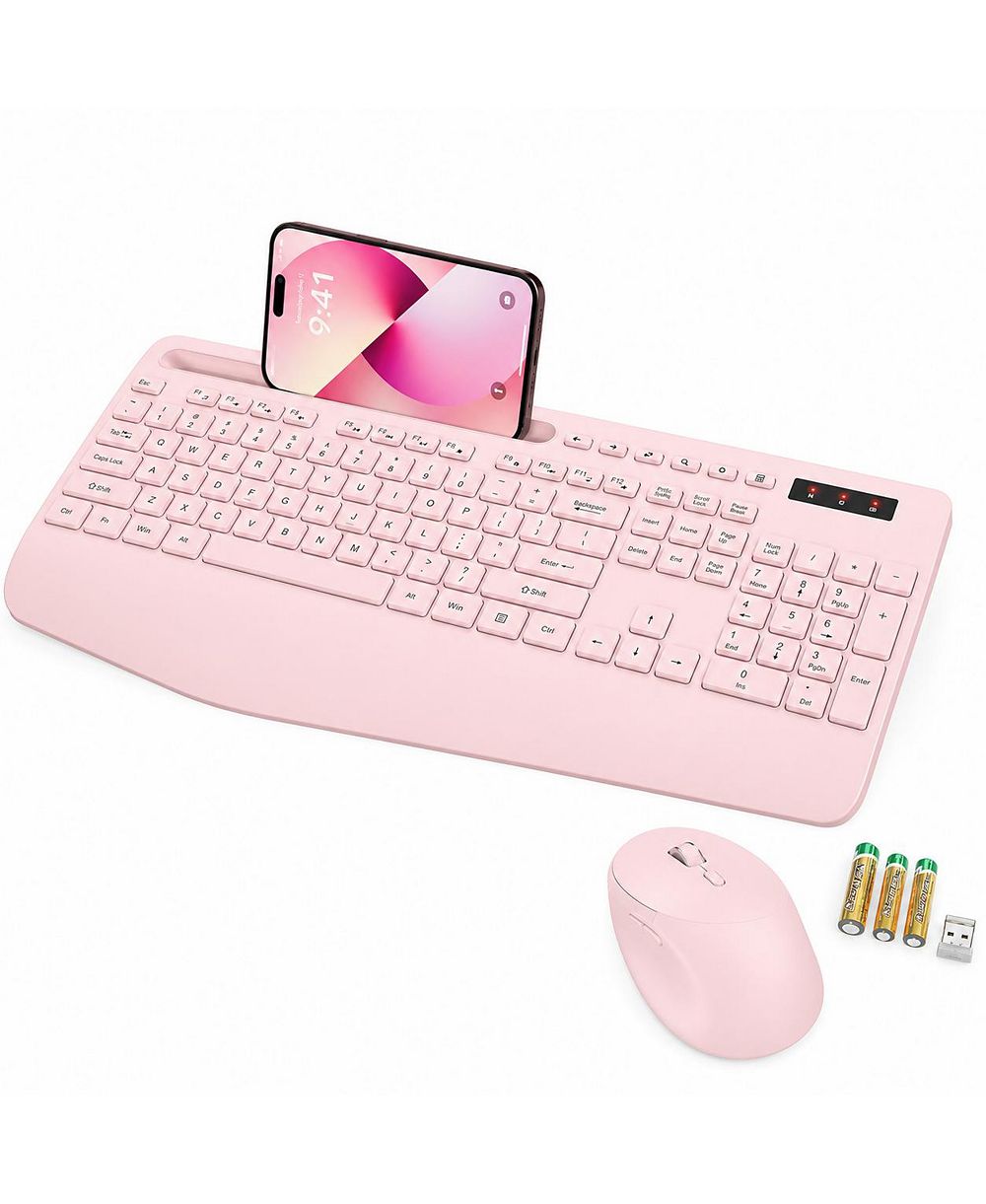 Lofree Wireless Ergonomic Wrist Rest Keyboard and Mouse Combo for Mobile Devices and Computers
