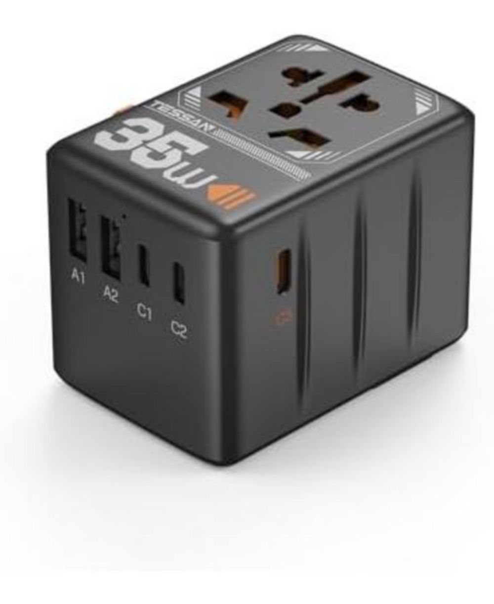 Адаптер для путешествий TESSAN 35W 3 USB-C 2 USB-A