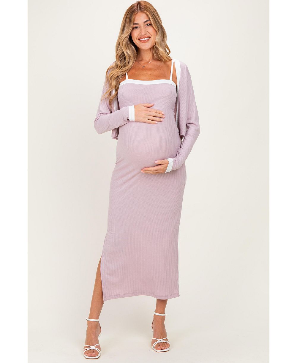 Pinkblush Женский комплект из платья и кардигана без рукавов