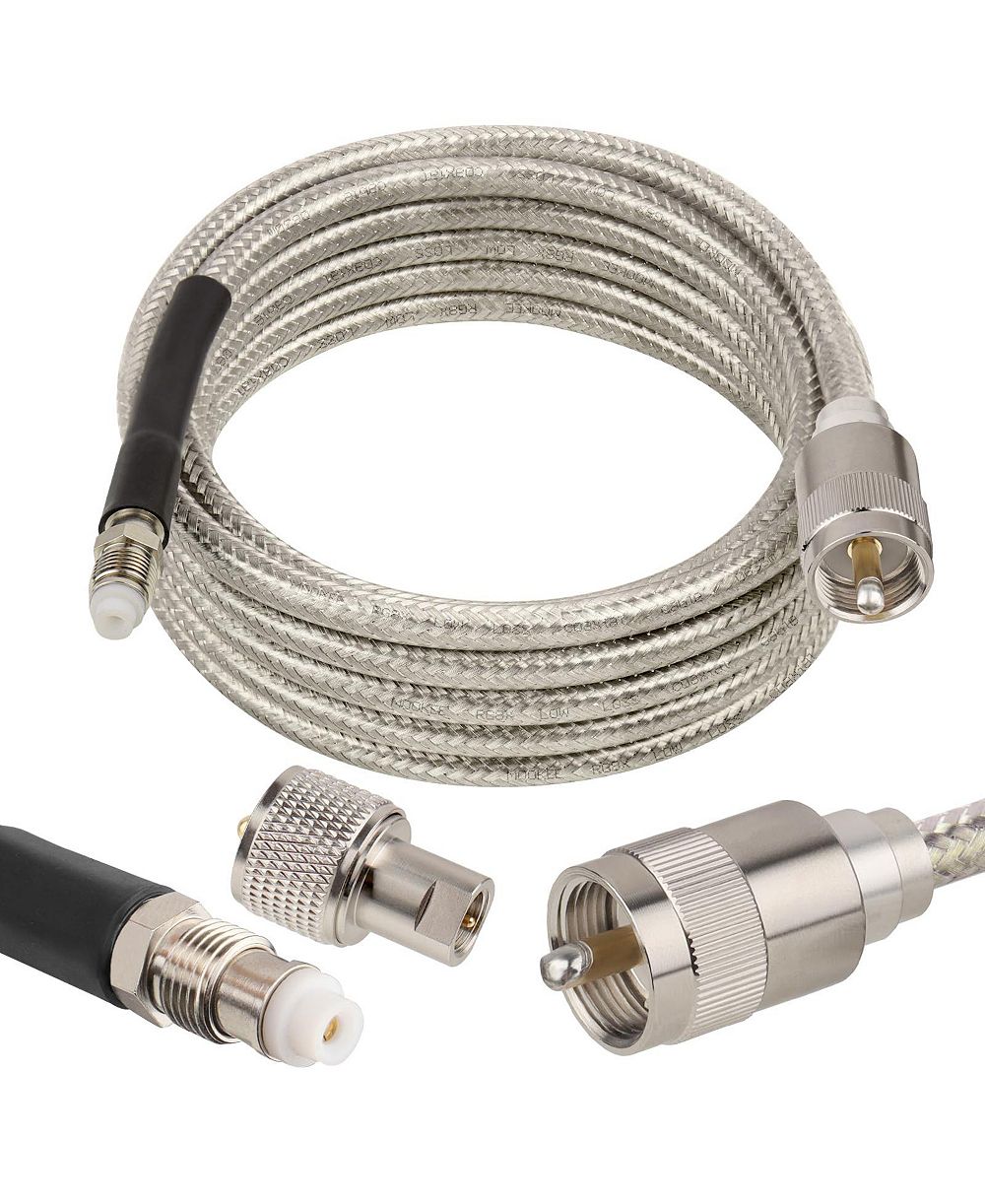 Lofree RG8X коаксиальный кабель с двойной экранировкой и многожильным сердечником, 10 футов