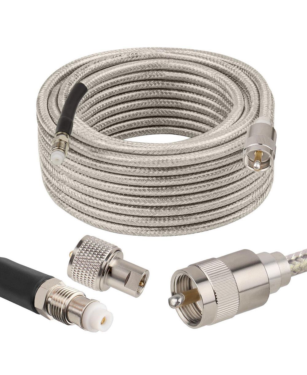 Коаксиальный кабель Lofree RG8X с двойной экранировкой и многожильным сердечником, 10 футов