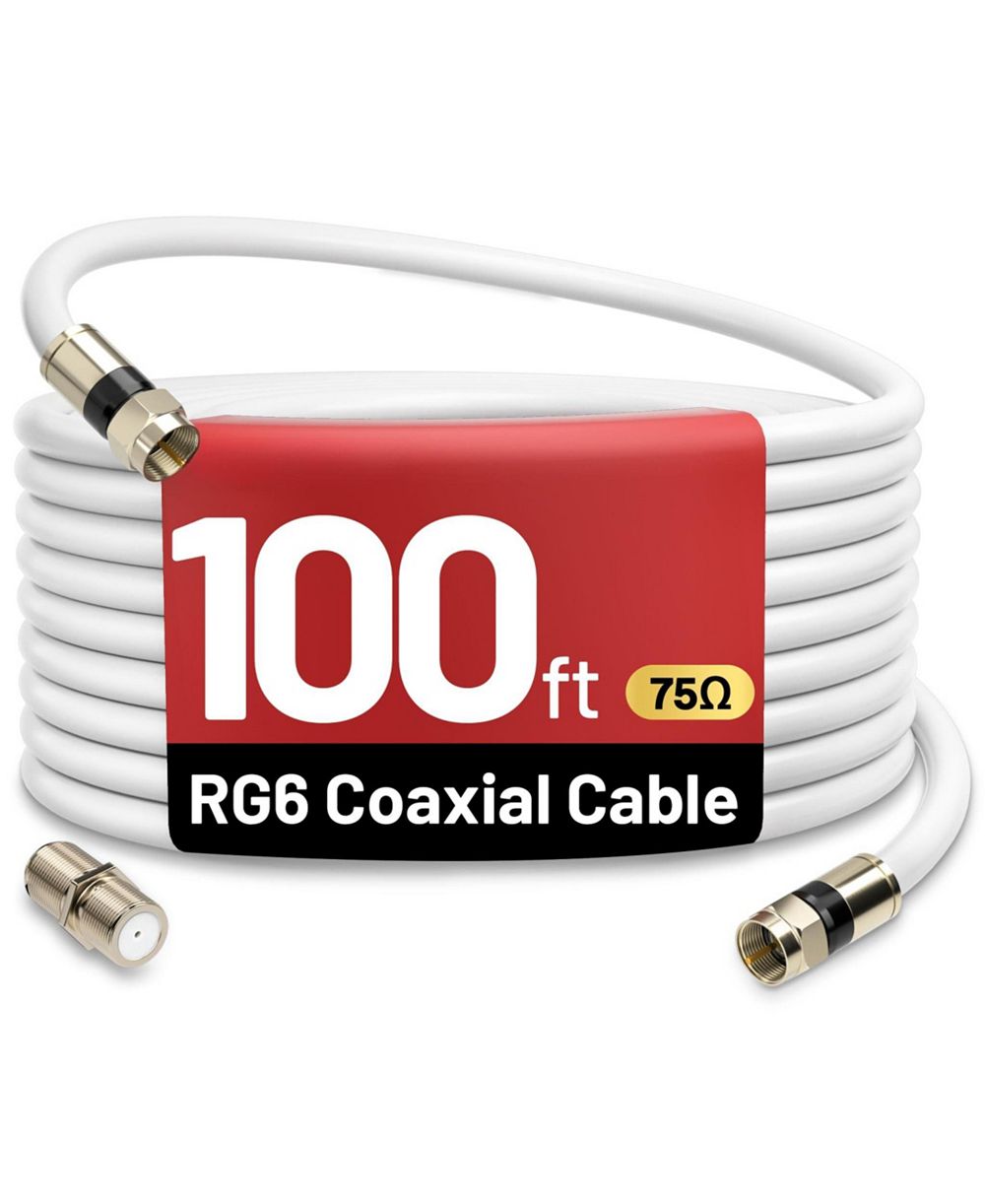 Кабель Lofree RG6 коаксиальный для высокоскоростного интернета и ТВ, удлинительный кабель