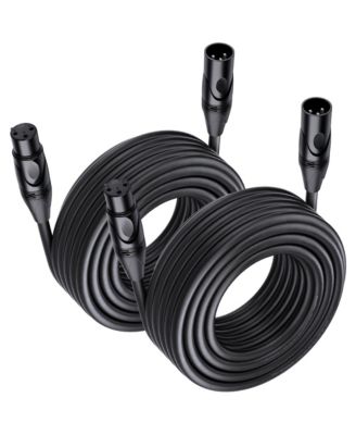 Lofree 2 Pack XLR Microphone Cables 21 AWG Oxygen Free Copper Balanced Audio Cord