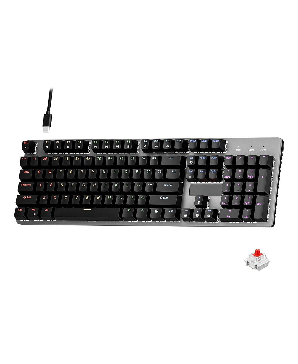 Lofree Wired Mechanical Gaming Keyboard Linear Red Switches RGB Backlit