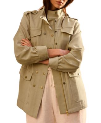 Женская легкая рубашка-куртка Mint Velvet Washed Utility Shacket