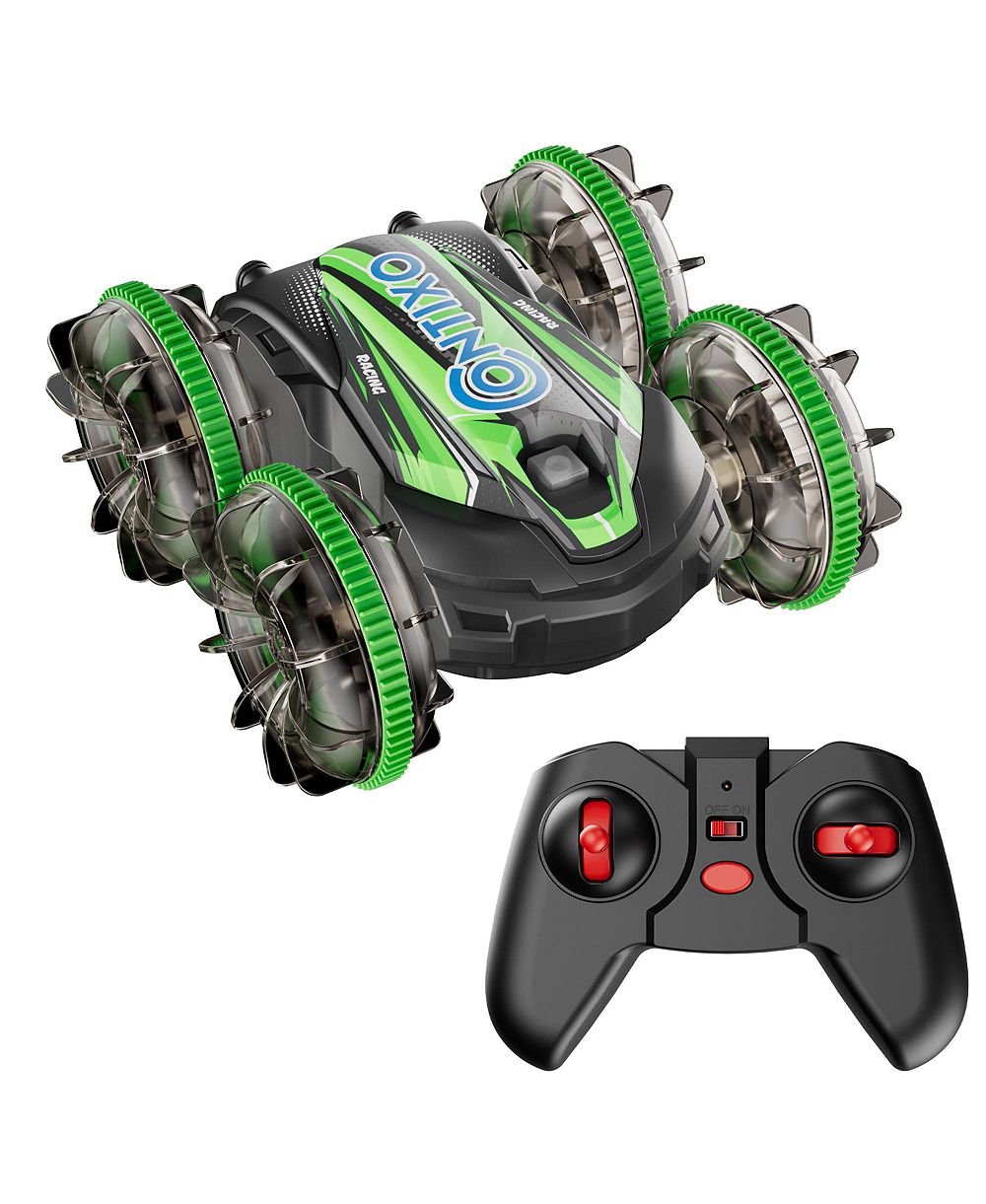 Contixo AV1 Amphibious 4WD RC Stunt Car с LED Lights, USB-C Battery, Ages 6+