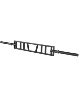 HONGGE Multi-Grip Swiss Barbell 2 in with 3 Knurled Grip Positions 550 lbs Capacity and 2 Collars