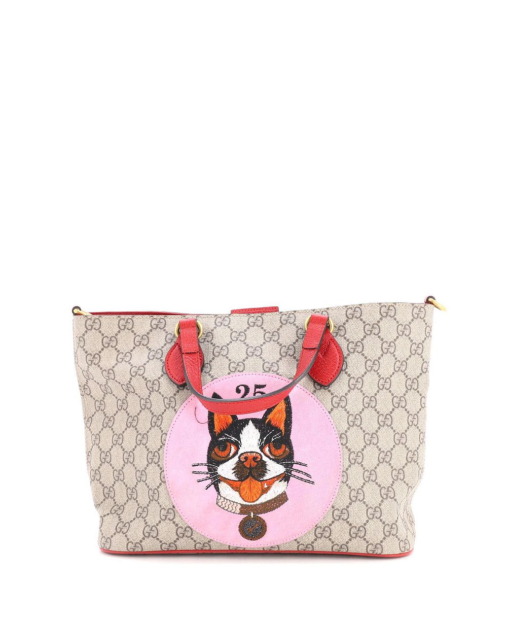 Pre-Owned Gucci маленькая мягкая трансформируемая сумка-тоут GG из лакированной канвасной ткани с аппликацией
