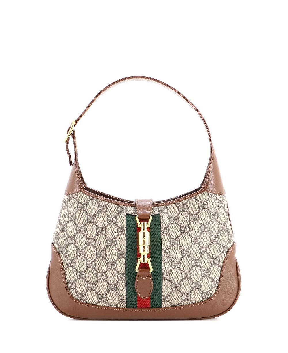 Pre-Owned Gucci Small Jackie 1961 Hobo GG Coated Canvas