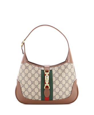 Pre-Owned Gucci Small Jackie 1961 Hobo GG холщовая сумка