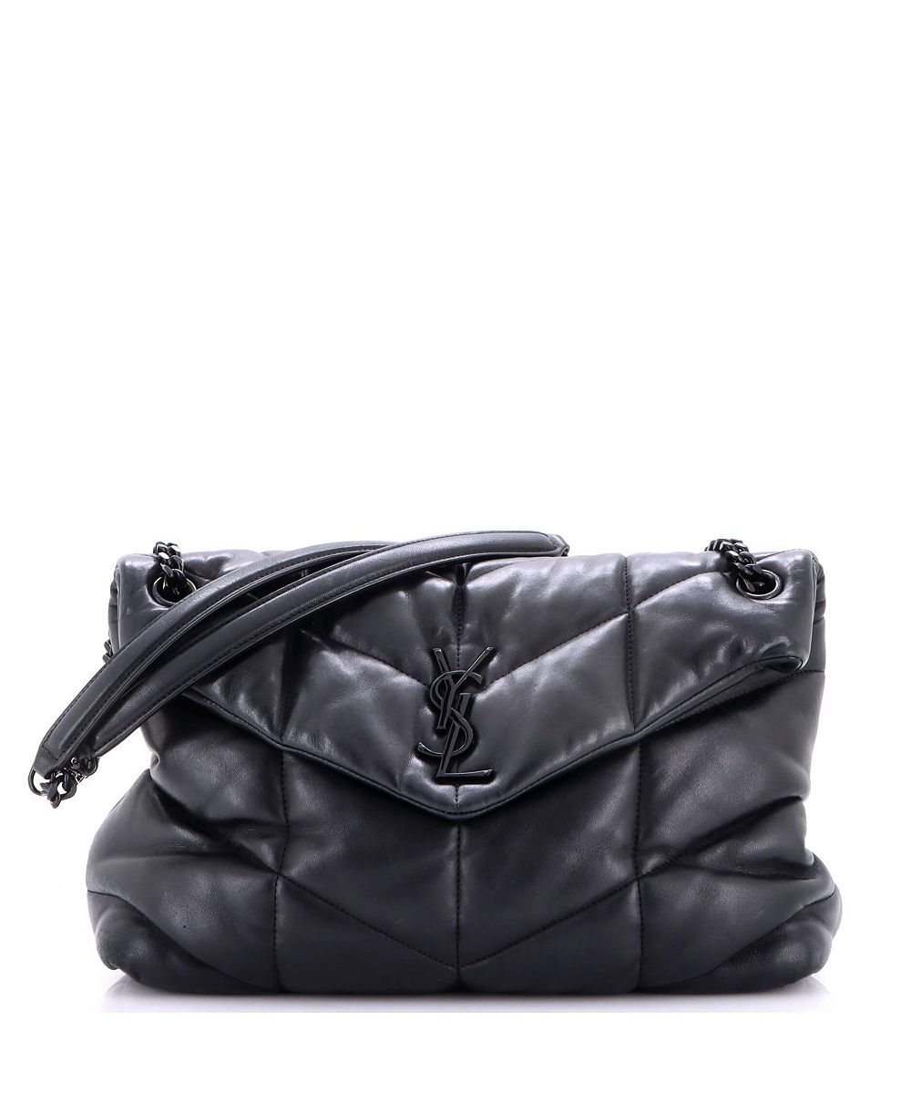 Pre-Owned Saint Laurent Medium Loulou Puffer Shoulder Bag Quilted Leather