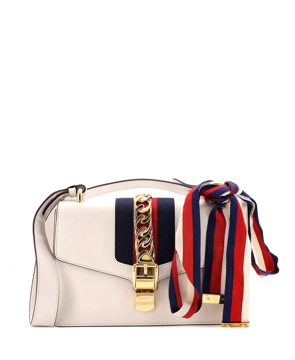 Pre-Owned Gucci Small Sylvie Shoulder Bag Leather