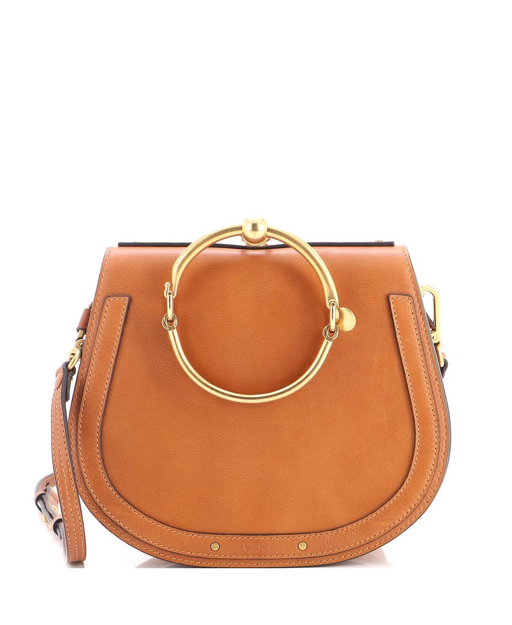 Chloe Medium Nile сумка через плечо из кожи, б/у