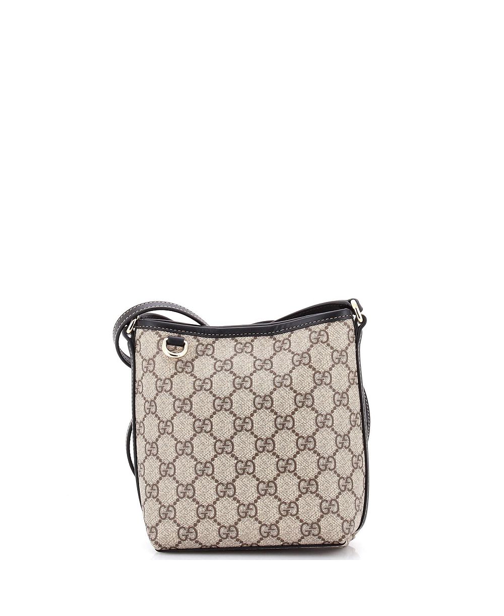 Gucci сумка-багет Small GG Emblem из покрытия GG Coated Canvas, б/у