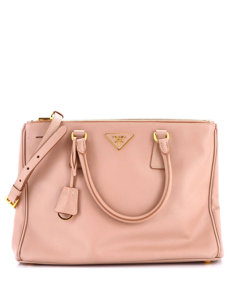Pre-Owned Prada Medium Double Zip Lux сумка-тоут Saffiano Leather