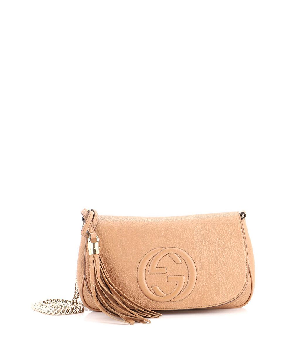 Pre-Owned Gucci Medium Soho Chain Crossbody Bag Leather