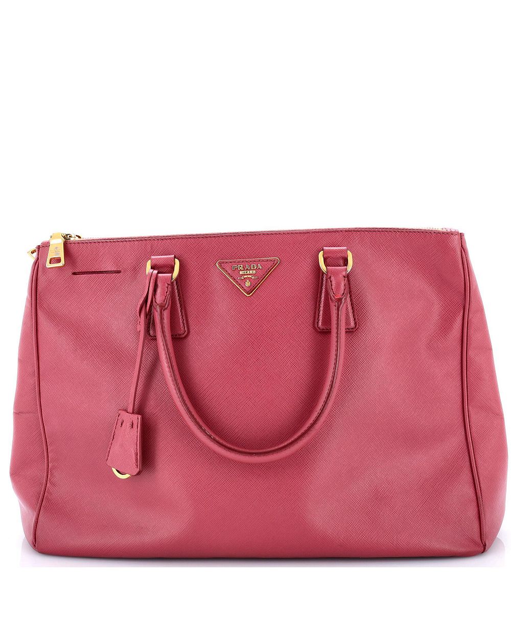 Pre-Owned Prada сумка tote Saffiano leather large double zip lux