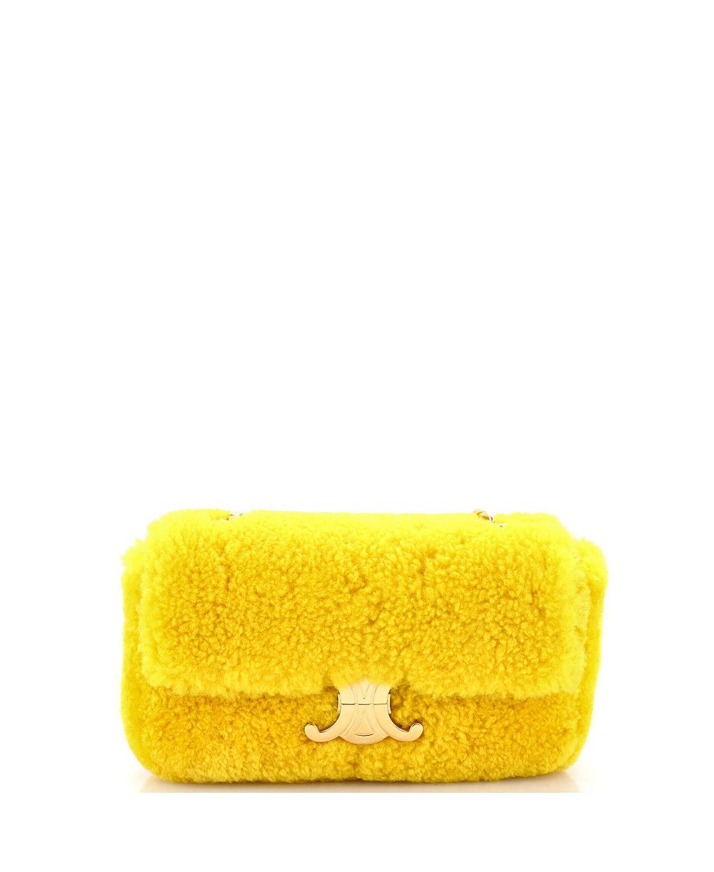 Сумка через плечо Pre-Owned Celine Small Triomphe Chain Shoulder Bag Shearling