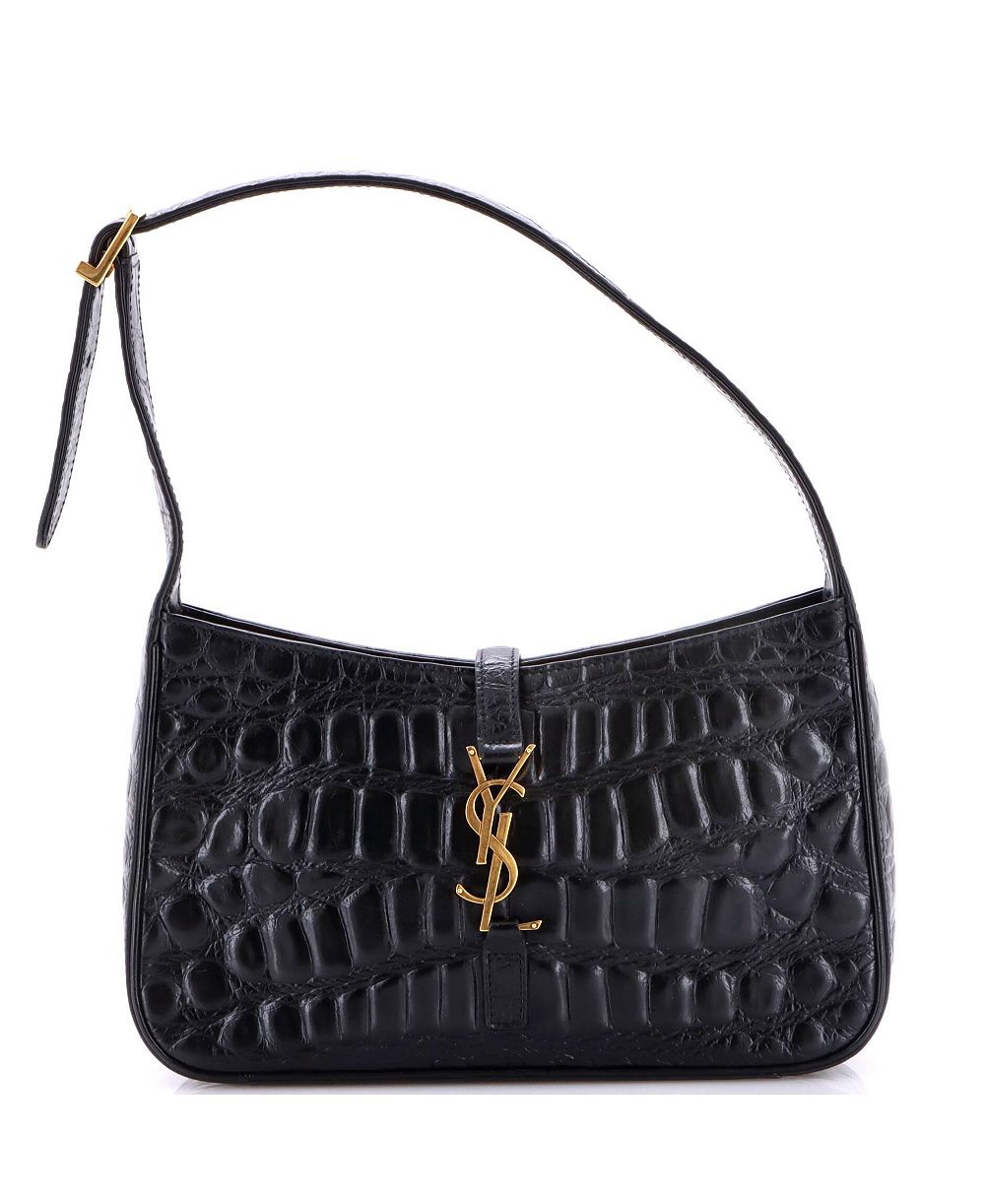 Б/у сумка хобо Saint Laurent Small Le 5 a 7 Embossed Leather