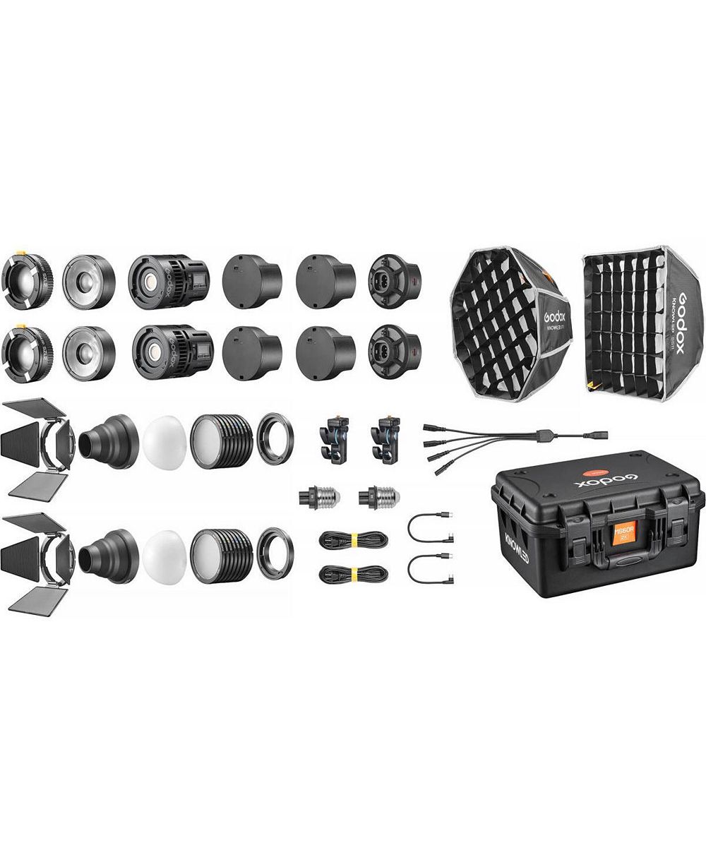 Godox MS60Bi Bi-Color LED Light, 2-Light Kit for Photography & Video