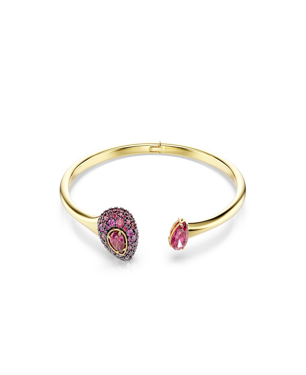 Swarovski браслет с позолотой и красными кристаллами