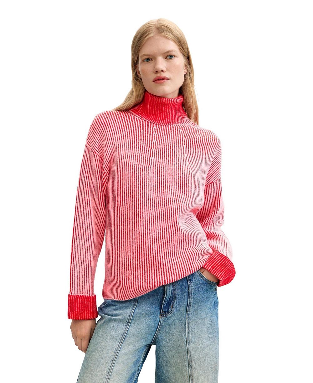Desigual Women's Chunky-Knit Turtleneck Sweater