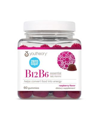 Желейные витамины Youtheory B12B6 с витамином B6 и B12, 60 штук