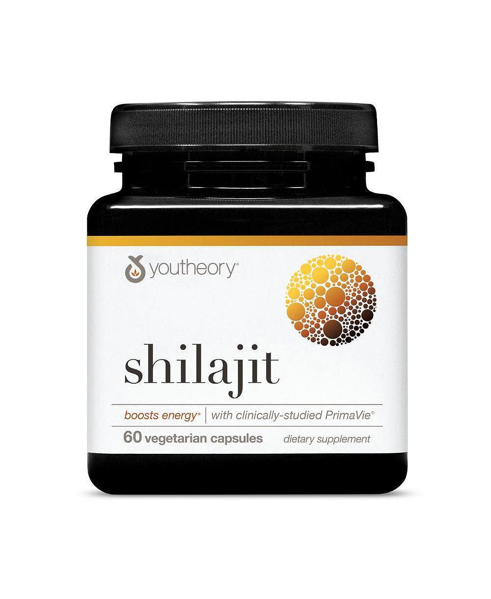Вегетарианские капсулы Shilajit 500 мг, 60 шт. для поддержки выносливости и энергии от Youtheory