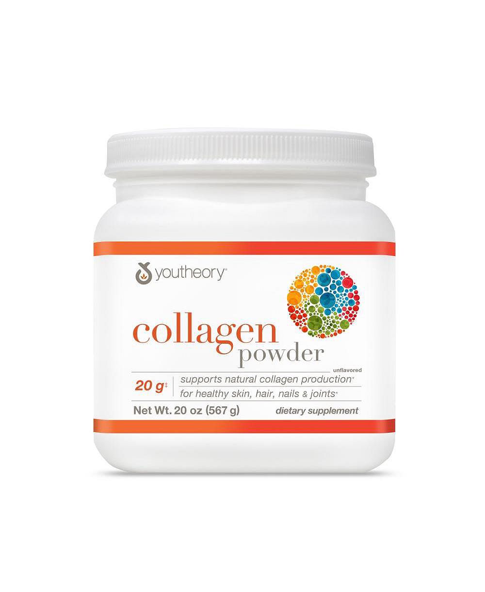 Youtheory Collagen Powder Premium Collagen Supplement with Vitamin C and Biotin Healthy Hair, Skin, Nails and Joints Unflavored 20 Ounce