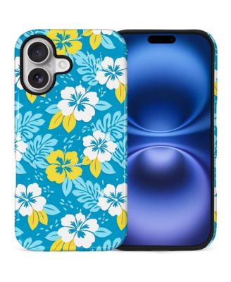 Lisen 2-Layer Durable Phone Case Compatible with Apple iPhone, Max Hibiscus Escape