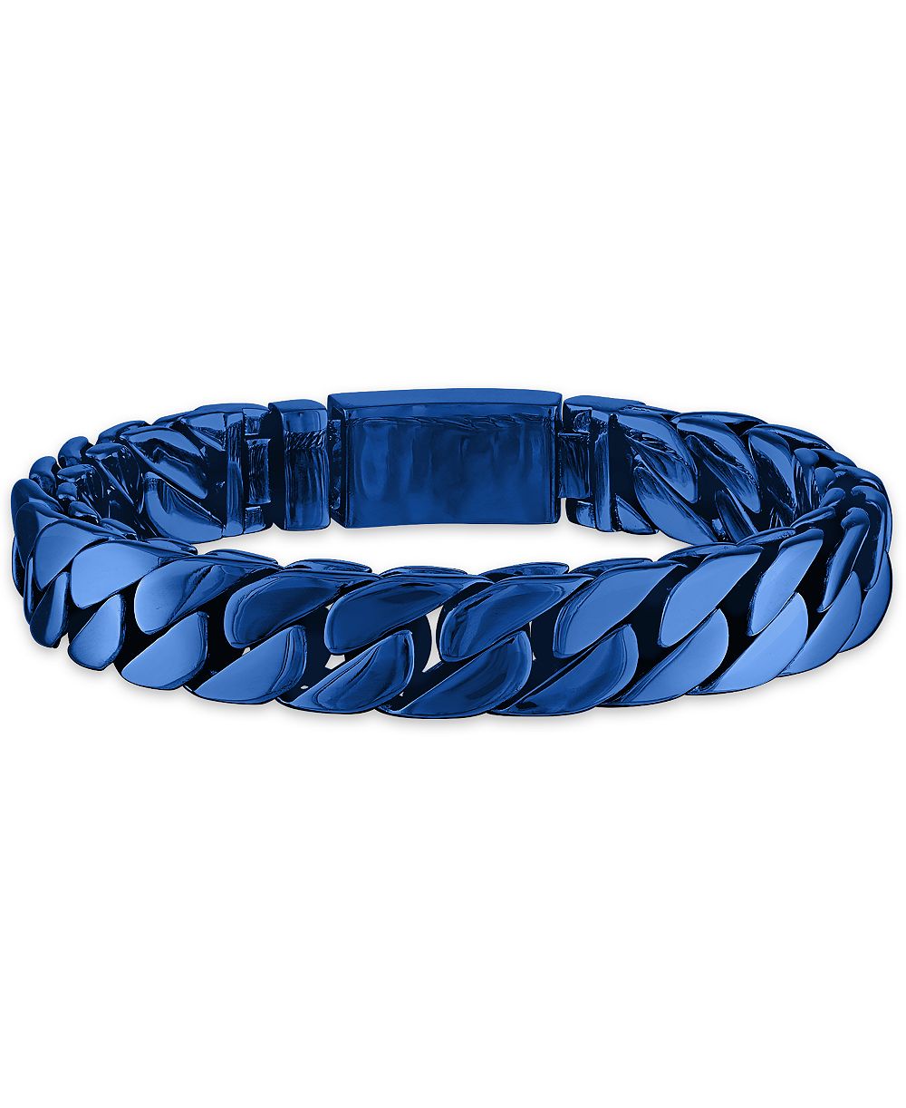 Мужской браслет Esquire Men's Jewelry из нержавеющей стали с двойным слоем и плетением curb, 11 мм