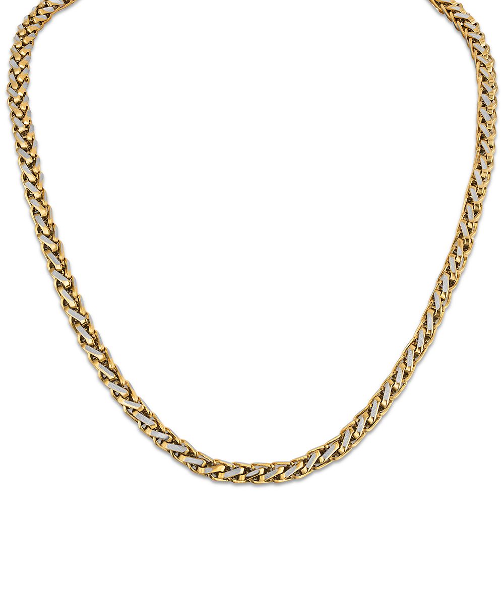 Esquire Men's Jewelry Two-Tone Stainless Steel Chain 22" Necklace
