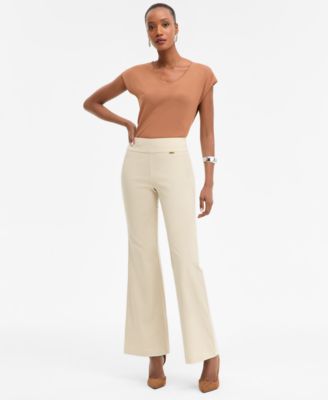 I.N.C. International Concepts Women's Flare-Leg Pull-On Pants, Exclusively at Macy's