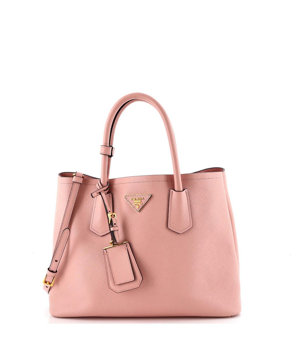 Prada Средняя сумка-тоут Cuir Double Saffiano Leather Pre-Owned