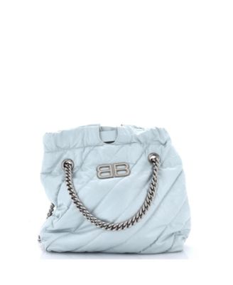 Б/у сумка Balenciaga Small Crush Chain Tote из стеганой телячьей кожи