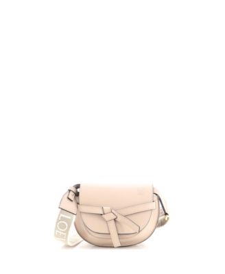 Pre-Owned Loewe Mini Gate Dual Shoulder Bag Leather