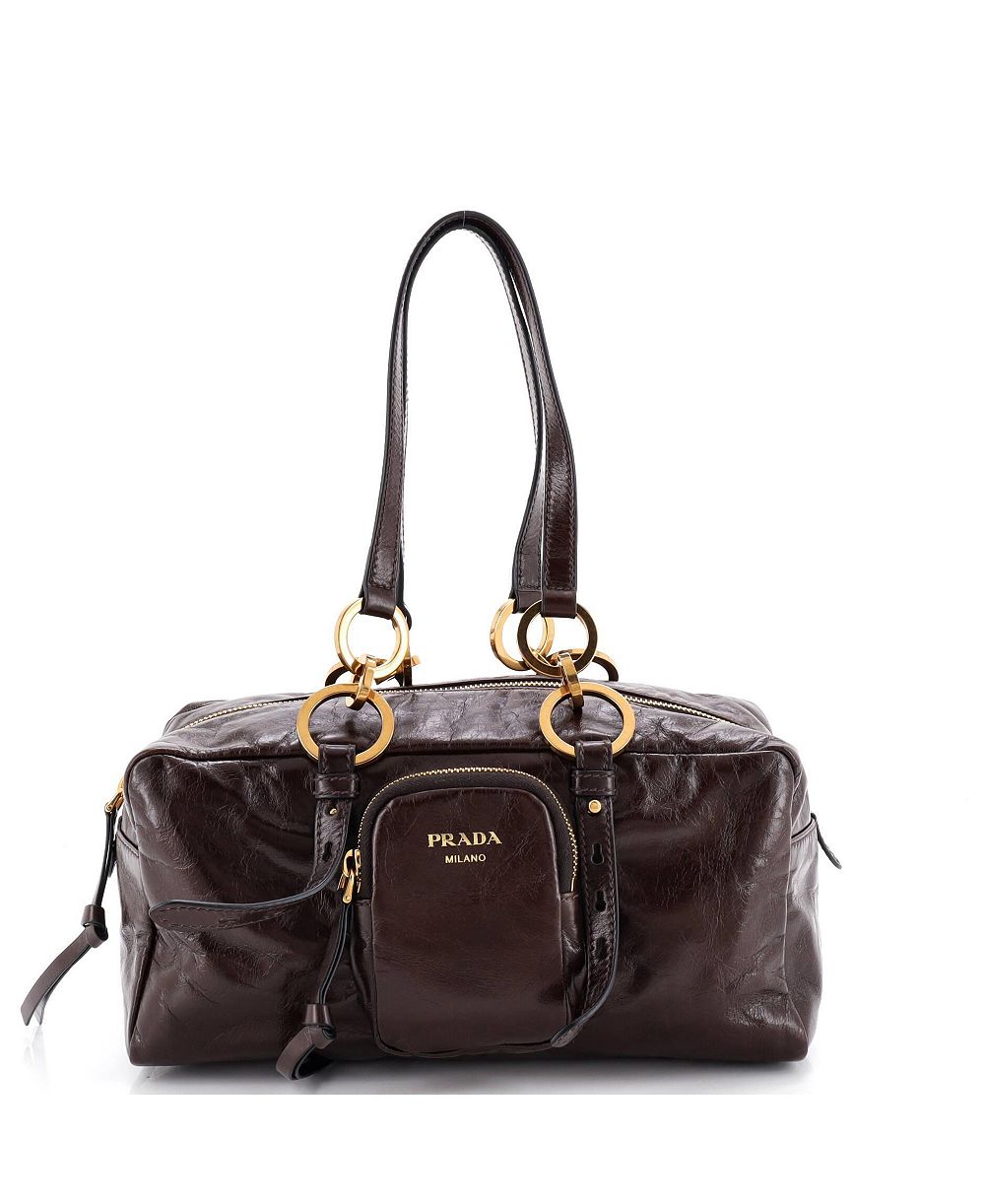 Pre-Owned Prada сумка с ручкой Medium Dangle Top Handle Leather