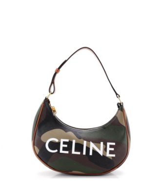 Б/у сумка Celine Ava с камуфляжным принтом из прорезиненного полотна