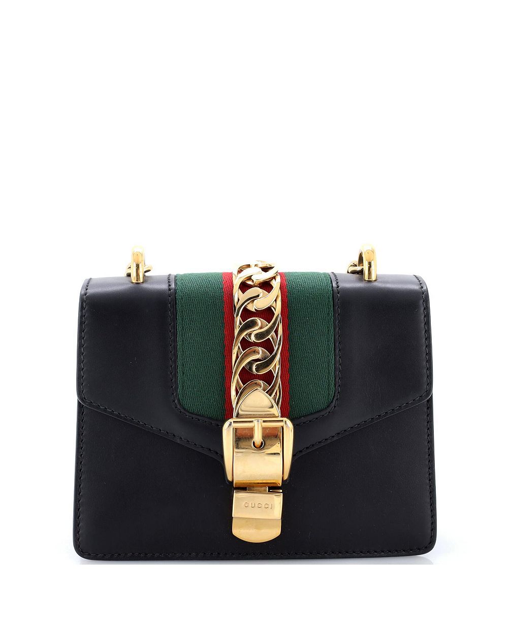 Pre-Owned Gucci Mini Sylvie сумка через плечо кожаная с цепочкой