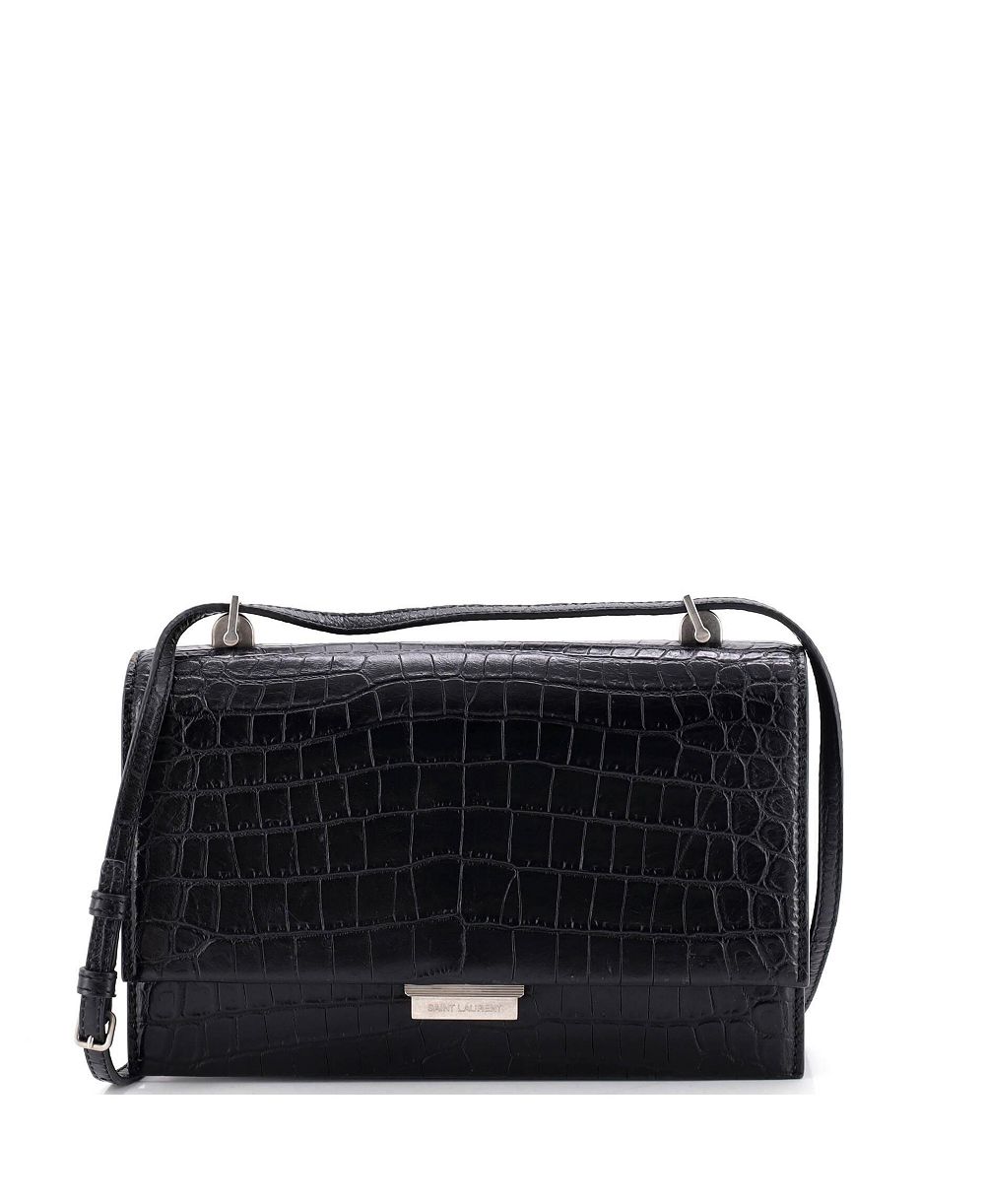 Pre-Owned Saint Laurent сумка через плечо Babylone Small Embossed Leather