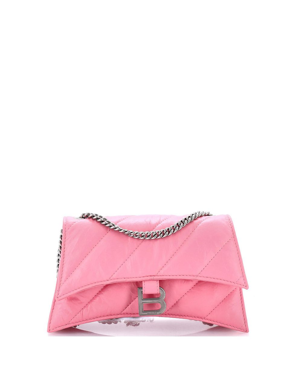 Б/у сумка Balenciaga Small Crush Chain Flap, стеганая кожа теленка
