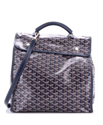 Pre-Owned Goyard Saint Leger Briefcase Backpack Coated Canvas